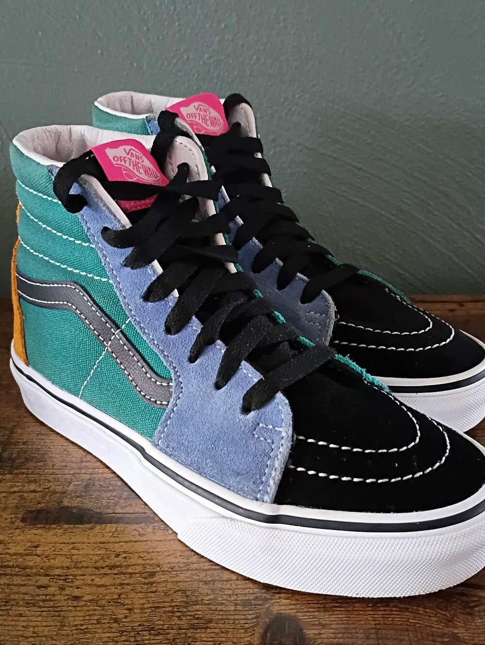 Vans Sk8-Hi Mix & Match High Top Suede Sneakers Womens 5.5/Mens 4 Skate Shoes